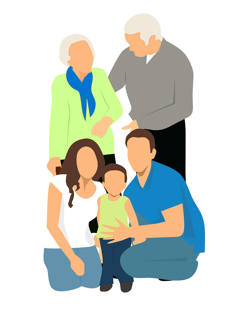 Family affected by HD